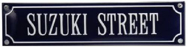 Suzuki Street Emaille bordje.