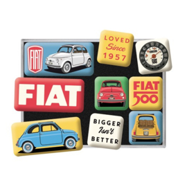 Fiat 500 - Loved Since 1957​. Koelkastmagneten set a 9 st.