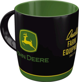 John Deere Logo Black. Koffiebeker.