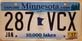 Minnesota Originele license plate .