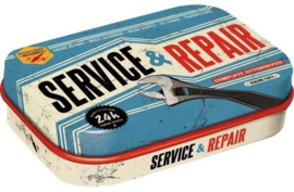 Service & Repair.  Pillendoosje 4 x 6 x 1,6 cm.