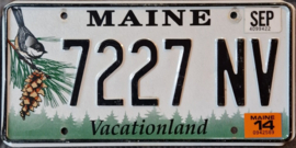 Maine Originele License Plate