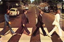 The Beatles  Metalen wandbord in reliëf 20 x 30 cm
