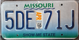 Missouri Originele license plate