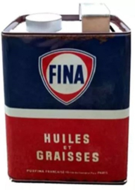 Fina Huiles Et Graisses.  Spaarpot in oliekan uitvoering.