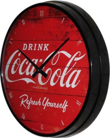 Coca Cola Refresh Yourself  Wandklok 31 cm