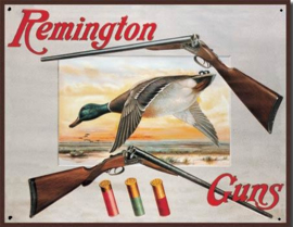 Remington Guns Metalen wandbord 31,5 x 40,5 cm.