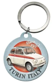 Fiat 500 - Turin Italy. Sleutelhanger