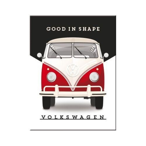 VW Good In Shape. Koelkastmagneet 8 cm x 6 cm.