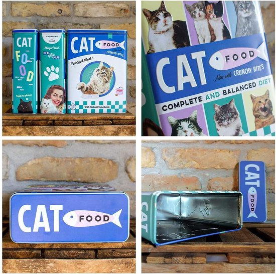 Cat Food Bewaarblik Bewaarblikken XL |