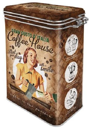 Coffee House Gran Gusto D'italia Bewaarblik met beugelsluiting