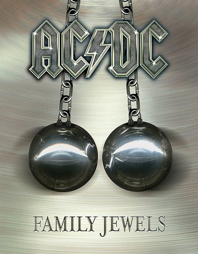 AC/DC Family Jewels​. Metalen wandbord 31,5 x 40,5 cm.