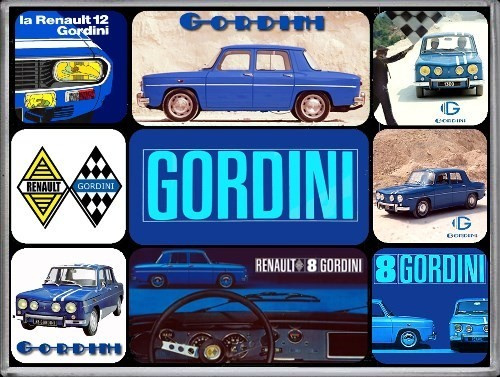Renault 8 Gordini Magneet set.