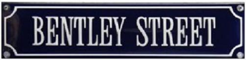 Bentley Street  Emaille  bordje.