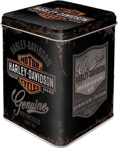 Harley Davidson Genuine Logo.  Theeblik 7.5 x 7,5 x 9.5 cm.