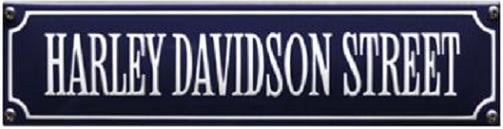 Harley Davidson Street Emaille bordje.