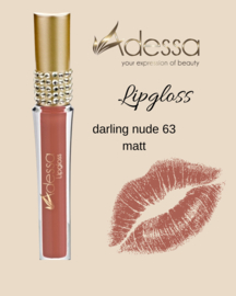 Adessa lipgloss darling nude # 63, 3ml (matte formulering)