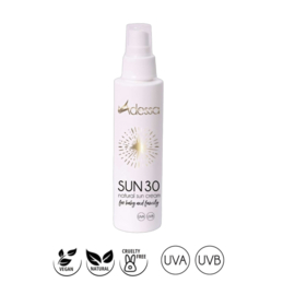 Adessa natuurlijke zoncrème SUN 30, met SPF 30, 125 ml