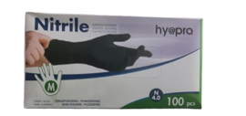 Nitrile Handschoen zwart Hy@pro  Maat M