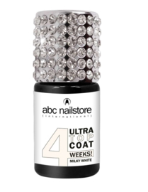 abc nailstore 3DLAC 4WEEKS Ultra Top Coat "milky white", 8ml