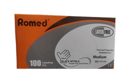 Romed Nitrile Handschoenen Maat M Black