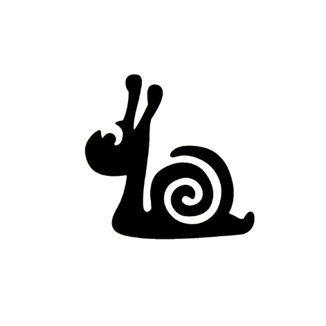 333 Cute Snail set 5 stuks 