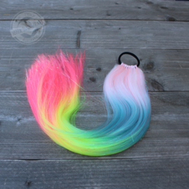 #Z02 Mermaid Pastel/ Fluor + glitter met elastiek