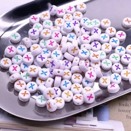 Alphabet Beads round - Letters los W t/m Z (100  stuks)