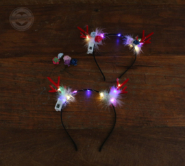 DIY Workshop hoofdband 'Reindeer' met roosjes (set 10 stuks)