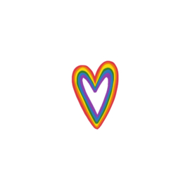 61 Heart multi color
