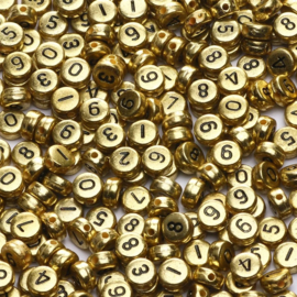 Number mix Silver/ Gold  ( 100 stuks )