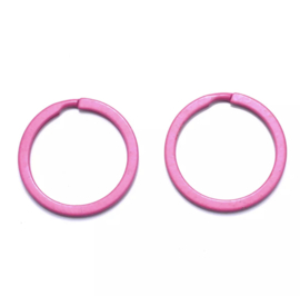 Key Ring roze  set 5 stuks