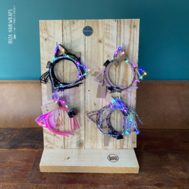 Houten standaard voor diadeems