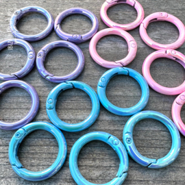 Tas/Sleutelhanger Basic Rond  set 5 stuks