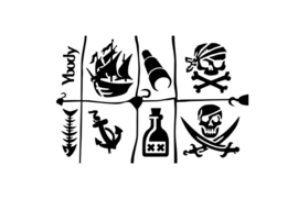 #53004 Pirates thema stencil