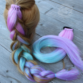 #Z01 Mermaid Pastel / Glitter met elastiek