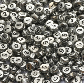 Number mix Silver/ Gold  ( 100 stuks )