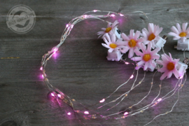 Flower lights Light Pink flower / Pink lights   ( set 5 stuks )