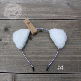 #4 Cats diadem Teddy White