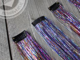 Glitter Clip-inn Oud Roze