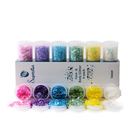 Chunky glitter 6-pack Sweet