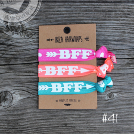 Festival armbandjes set 3 stuks 'BFF'