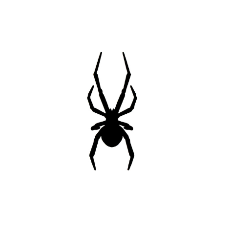 329 Black Widow Spider set 5 stuks