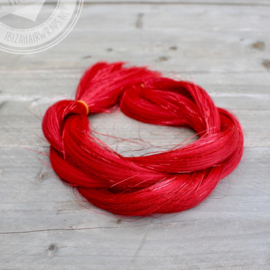 #G1 Vlecht Red hair/Red tinsels