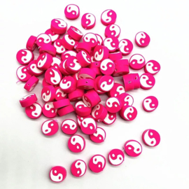 Polymer Ying Yang Pink (30 stuks)