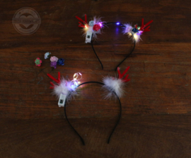 DIY Workshop hoofdband 'Reindeer' met roosjes (set 10 stuks)
