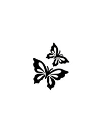 25-2 Butterflies set 5 stuks