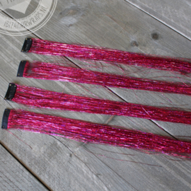 Glitter Clip-inn Fuchsia