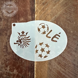 Face Paint Stencil EK voetbal