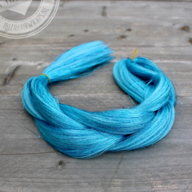#G2 Vlecht Blue hair/ Blue tinsels